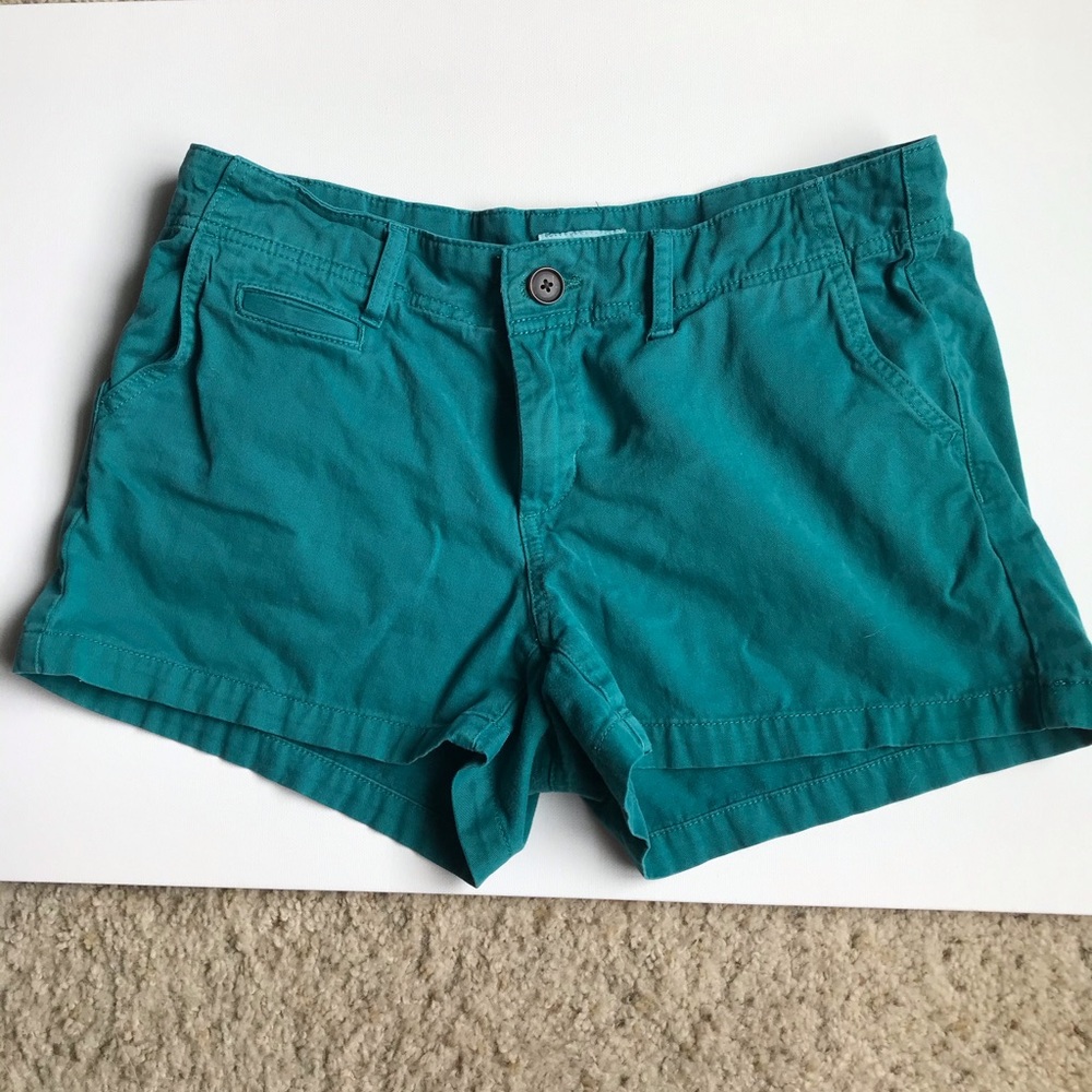 Teal 100% cotton shorts